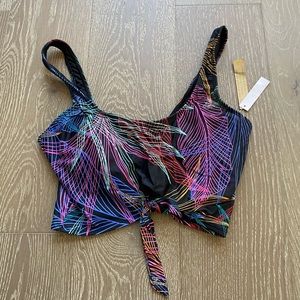 Sandflower knit detail bikini top